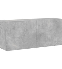 TV-Wandschrank Betongrau 100x30x41 cm