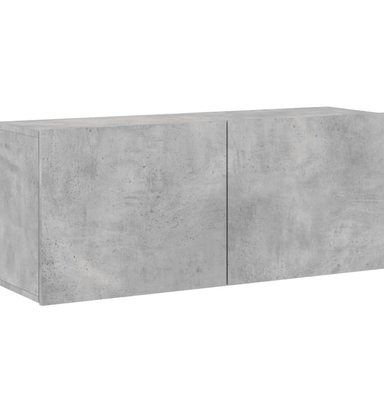 TV-Wandschrank Betongrau 100x30x41 cm