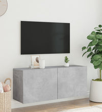 TV-Wandschrank Betongrau 100x30x41 cm