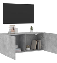 TV-Wandschrank Betongrau 100x30x41 cm