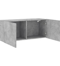 TV-Wandschrank Betongrau 100x30x41 cm