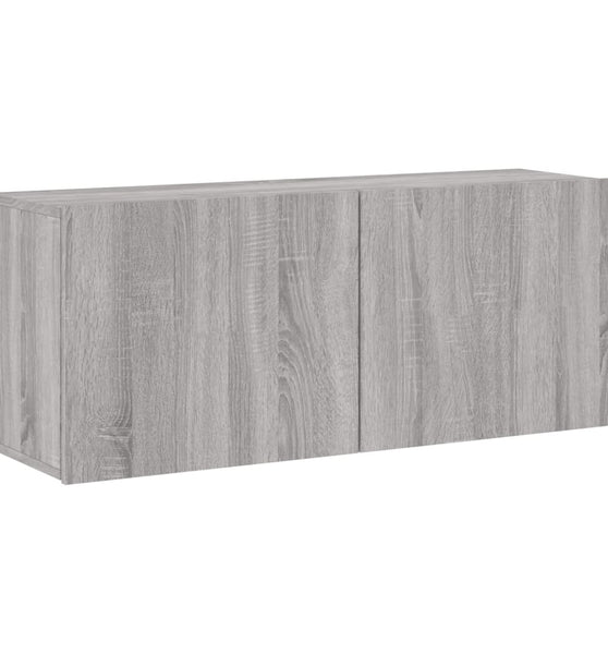 TV-Wandschrank Grau Sonoma 100x30x41 cm