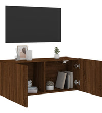 TV-Wandschrank Braun Eichen-Optik 100x30x41 cm