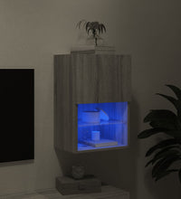 TV-Schrank mit LED-Leuchten Grau Sonoma 40,5x30x60 cm