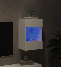 TV-Wandschrank mit LED-Leuchten Weiß 40x30x60,5 cm