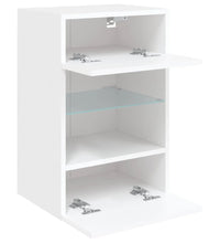 TV-Wandschrank mit LED-Leuchten Weiß 40x30x60,5 cm