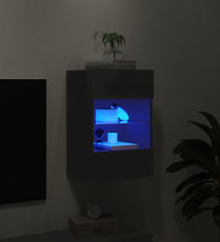 TV-Wandschrank mit LED-Leuchten Schwarz 40x30x60,5 cm