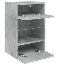 TV-Wandschrank mit LED-Leuchten Betongrau 40x30x60,5 cm