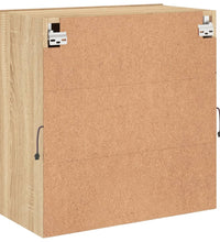 TV-Wandschrank mit LED-Leuchten Sonoma-Eiche 58,5x30x60,5 cm