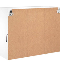 TV-Wandschrank mit LED-Leuchten Weiß 78,5x30x60,5 cm