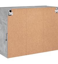 TV-Wandschrank mit LED-Leuchten Betongrau 78,5x30x60,5 cm