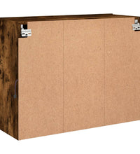 TV-Wandschrank mit LED-Leuchten Räuchereiche 78,5x30x60,5 cm