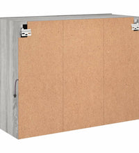 TV-Wandschrank mit LED-Leuchten Grau Sonoma 78,5x30x60,5 cm