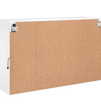 TV-Wandschrank mit LED-Leuchten Weiß 98,5x30x60,5 cm