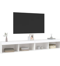 TV-Schränke mit LED-Leuchten 2 Stk. Weiß 100x30x30 cm