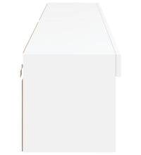 TV-Schränke mit LED-Leuchten 2 Stk. Weiß 100x30x30 cm