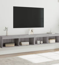 TV-Schränke mit LED-Leuchten 2 Stk. Grau Sonoma 100x30x30 cm