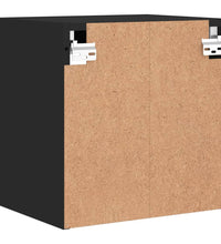 TV-Wandschrank mit LED-Leuchten Schwarz 40x30x40 cm