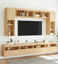 TV-Wandschrank mit LED-Leuchten Sonoma-Eiche 60x30x40 cm