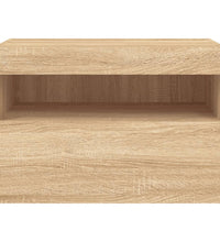 TV-Wandschrank mit LED-Leuchten Sonoma-Eiche 60x30x40 cm