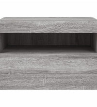 TV-Wandschrank mit LED-Leuchten Grau Sonoma 60x30x40 cm