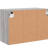 TV-Wandschrank mit LED-Leuchten Grau Sonoma 60x30x40 cm