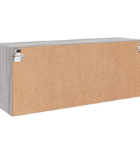 TV-Wandschrank mit LED-Leuchten Grau Sonoma 100x30x40 cm