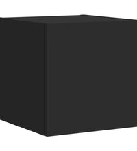 TV-Wandschrank mit LED-Leuchten Schwarz 30,5x35x30 cm