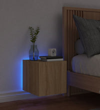 TV-Wandschrank mit LED-Leuchten Sonoma-Eiche 30,5x35x30 cm