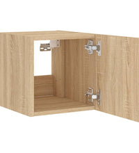 TV-Wandschrank mit LED-Leuchten Sonoma-Eiche 30,5x35x30 cm