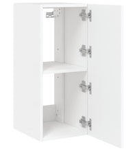 TV-Wandschrank mit LED-Leuchten Weiß 30,5x35x70 cm