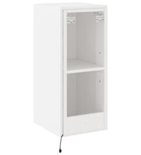 TV-Wandschrank mit LED-Leuchten Weiß 30,5x35x70 cm