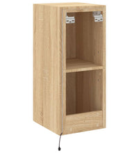 TV-Wandschrank mit LED-Leuchten Sonoma-Eiche 30,5x35x70 cm