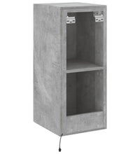 TV-Wandschrank mit LED-Leuchten Betongrau 30,5x35x70 cm