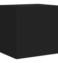 TV-Wandschrank mit LED-Leuchten Schwarz 40,5x35x40 cm