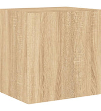 TV-Wandschrank mit LED-Leuchten Sonoma-Eiche 40,5x35x40 cm