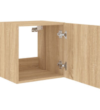 TV-Wandschrank mit LED-Leuchten Sonoma-Eiche 40,5x35x40 cm