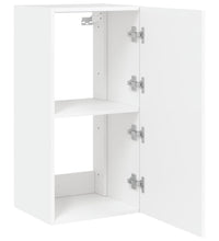 TV-Wandschrank mit LED-Leuchten Weiß 40,5x35x80 cm