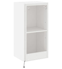 TV-Wandschrank mit LED-Leuchten Weiß 40,5x35x80 cm