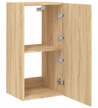 TV-Wandschrank mit LED-Leuchten Sonoma-Eiche 40,5x35x80 cm