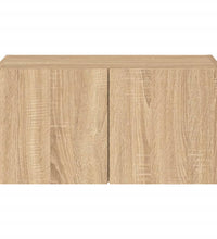 TV-Wandschrank mit LED-Leuchten Sonoma-Eiche 60x35x31 cm