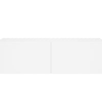 TV-Wandschrank mit LED-Leuchten Weiß 100x35x31 cm