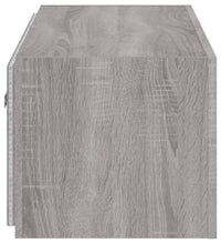 TV-Wandschrank mit LED-Leuchten Grau Sonoma 100x35x31 cm