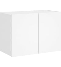 TV-Wandschrank mit LED-Leuchten Weiß 60x35x41 cm