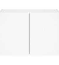 TV-Wandschrank mit LED-Leuchten Weiß 60x35x41 cm