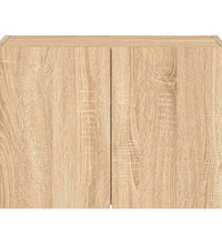 TV-Wandschrank mit LED-Leuchten Sonoma-Eiche 60x35x41 cm