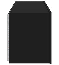 TV-Wandschrank mit LED-Leuchten Schwarz 100x35x41 cm