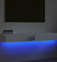 TV-Schränke mit LED-Leuchten 2 Stk. Weiß 60x35x15,5 cm