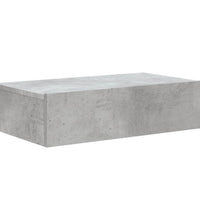 TV-Schrank mit LED-Leuchten Betongrau 60x35x15,5 cm