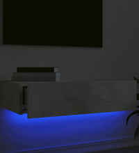 TV-Schrank mit LED-Leuchten Betongrau 60x35x15,5 cm